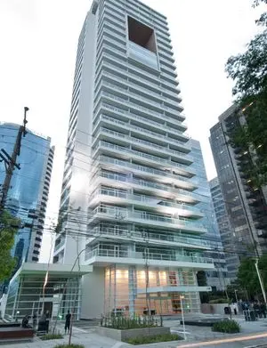 Edifício comercial em São Paulo onde fica o escritório da AMS Broker